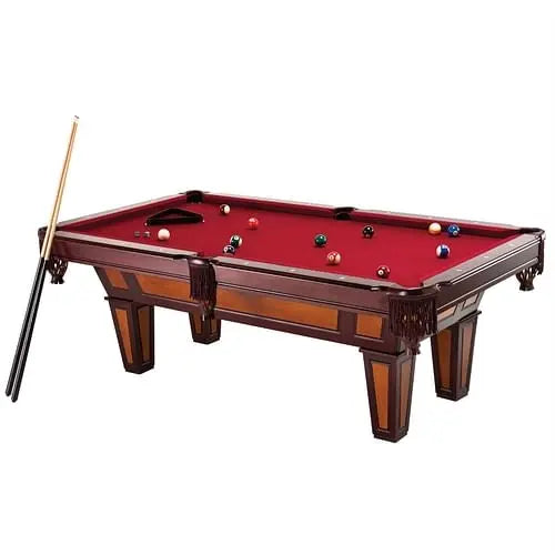 7' Red Burgundy Pool Table Yellow Crius