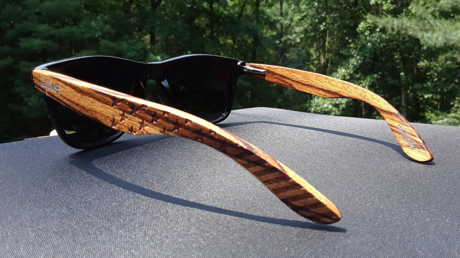 Zebrawood Sunglasses Stars & Bars Purple Ariadne