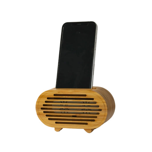 Bamboo Amplifier Phone Stand Fuchsia Metis
