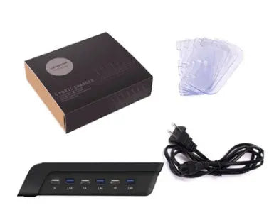 6 Port Mobile Phone Charging Stand Crimson Medea