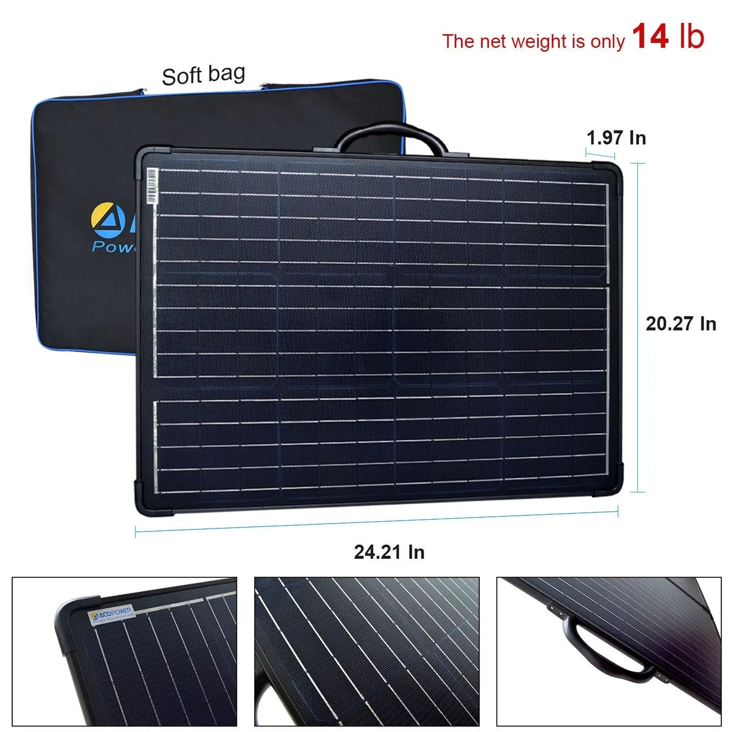 120W Portable Solar Panel Kit Fuchsia Rose