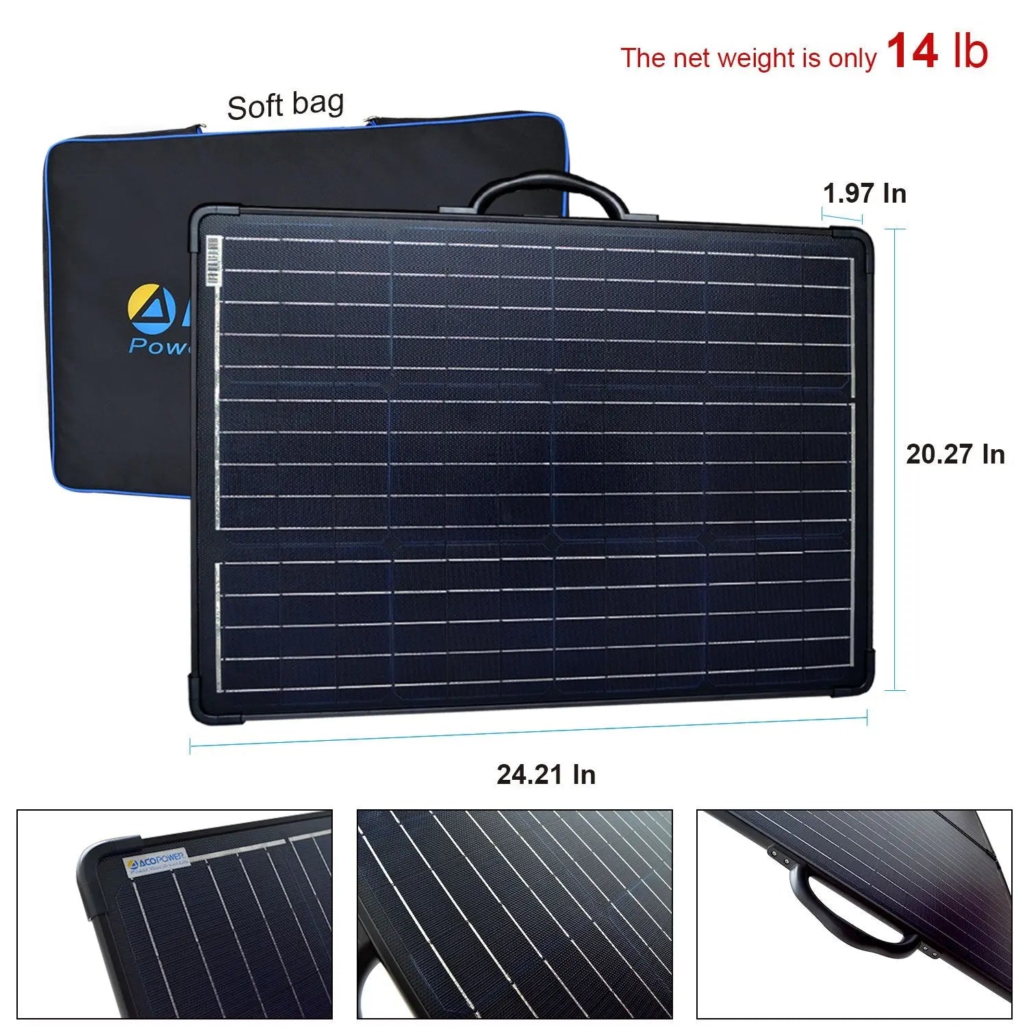120W Portable Solar Panel Kit Fuchsia Rose