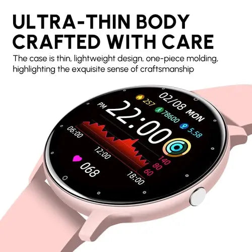 Waterproof Smart Bluetooth Watch W/Camera Pink Iolaus