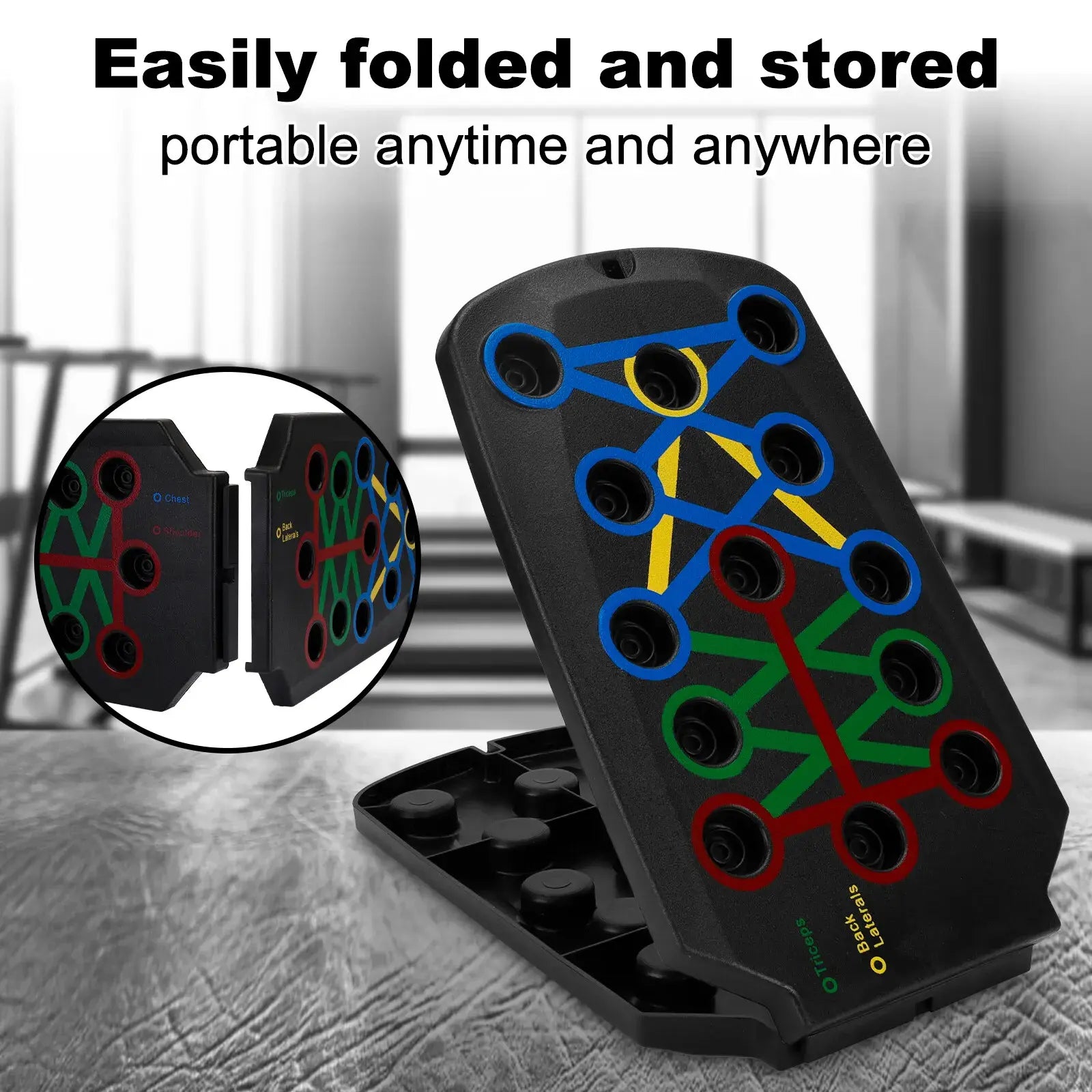 28-In-1 Push-Up Rack Board Puce Gaia