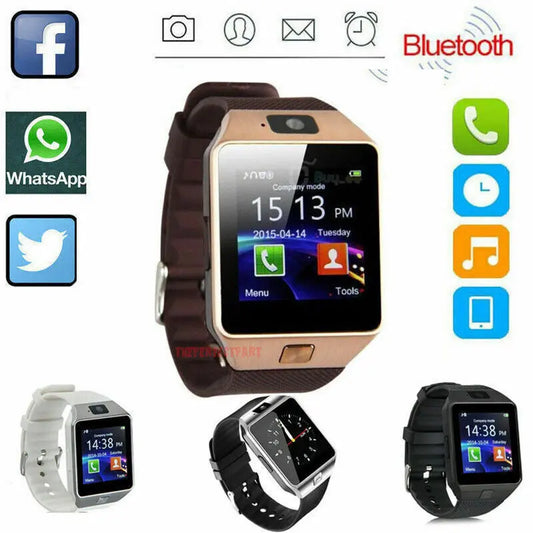 Waterproof Bluetooth Smart Watch W/Camera Puce Gaia