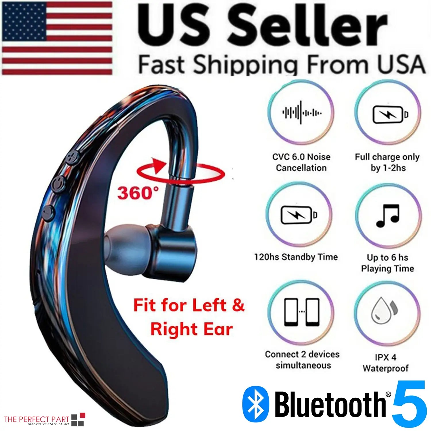 Wireless Bluetooth Trucker Earbuds Puce Gaia
