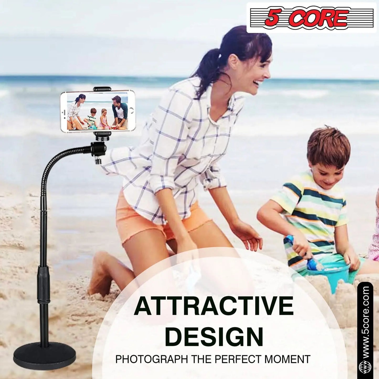 5 Core Cell Phone Stand Violet Rose