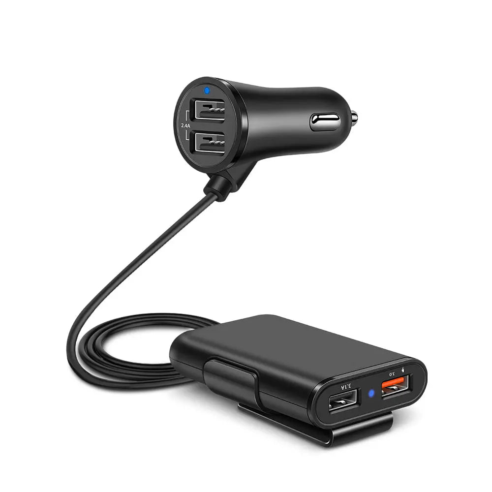 Quick Car USB Charger W/Clip Teal Simba