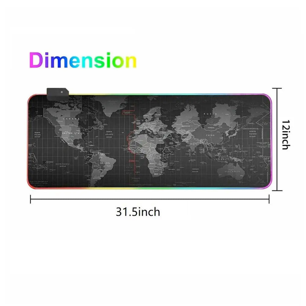 World Map RGB Mouse Pad Yellow Pandora