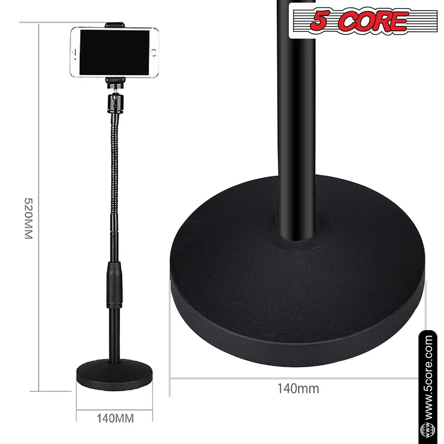 5 Core Cell Phone Stand Violet Rose