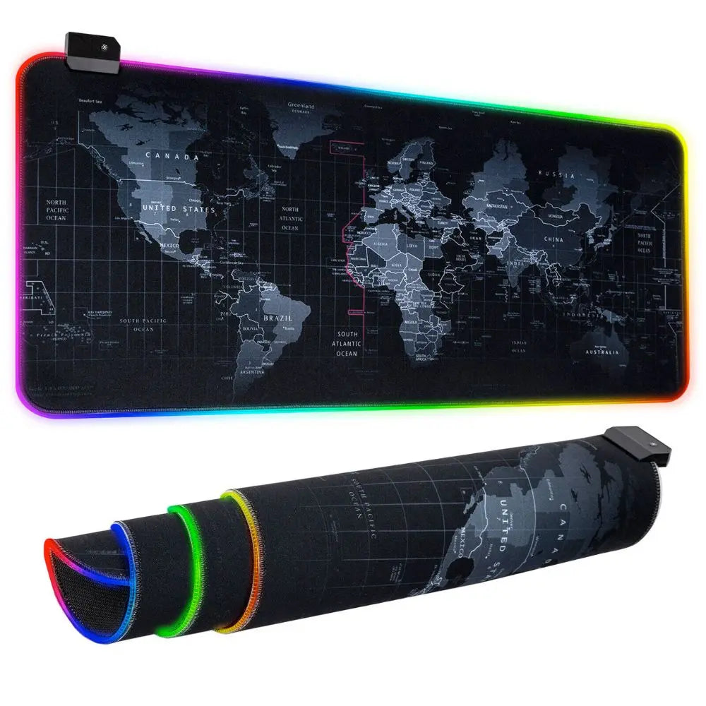 World Map RGB Mouse Pad Yellow Pandora