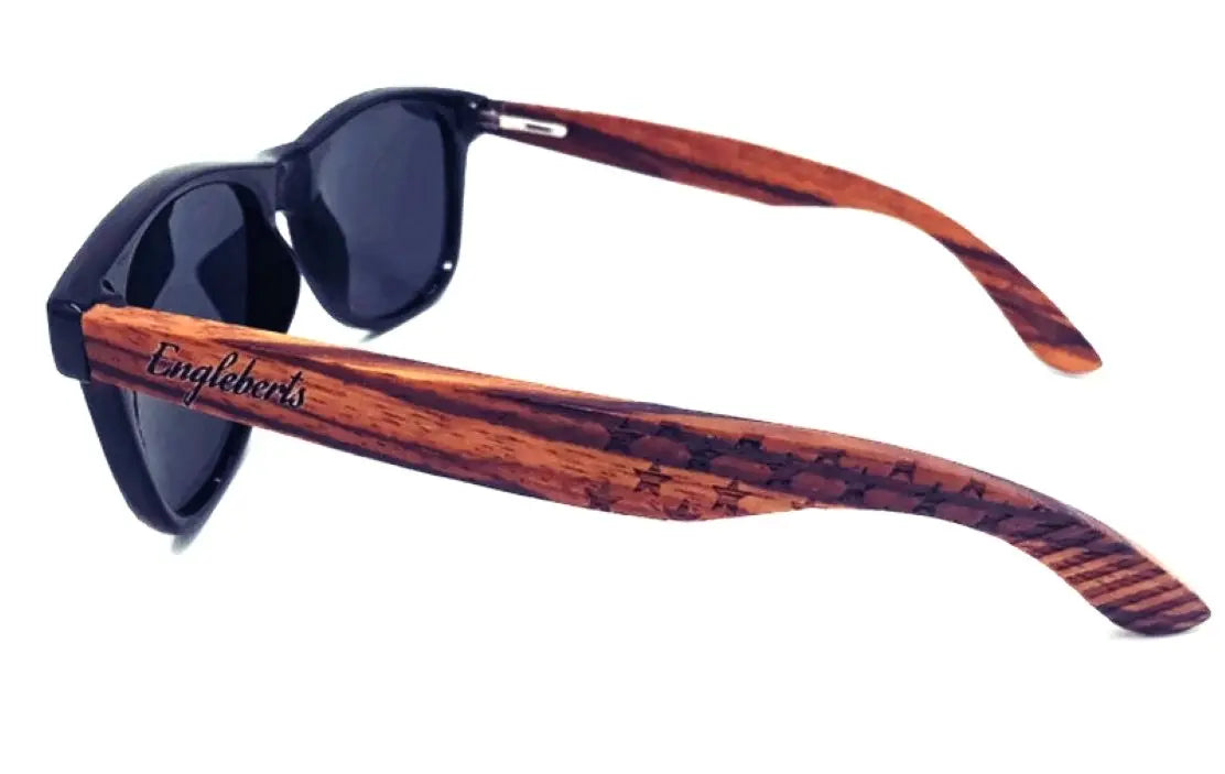 Zebrawood Sunglasses Stars & Bars Purple Ariadne