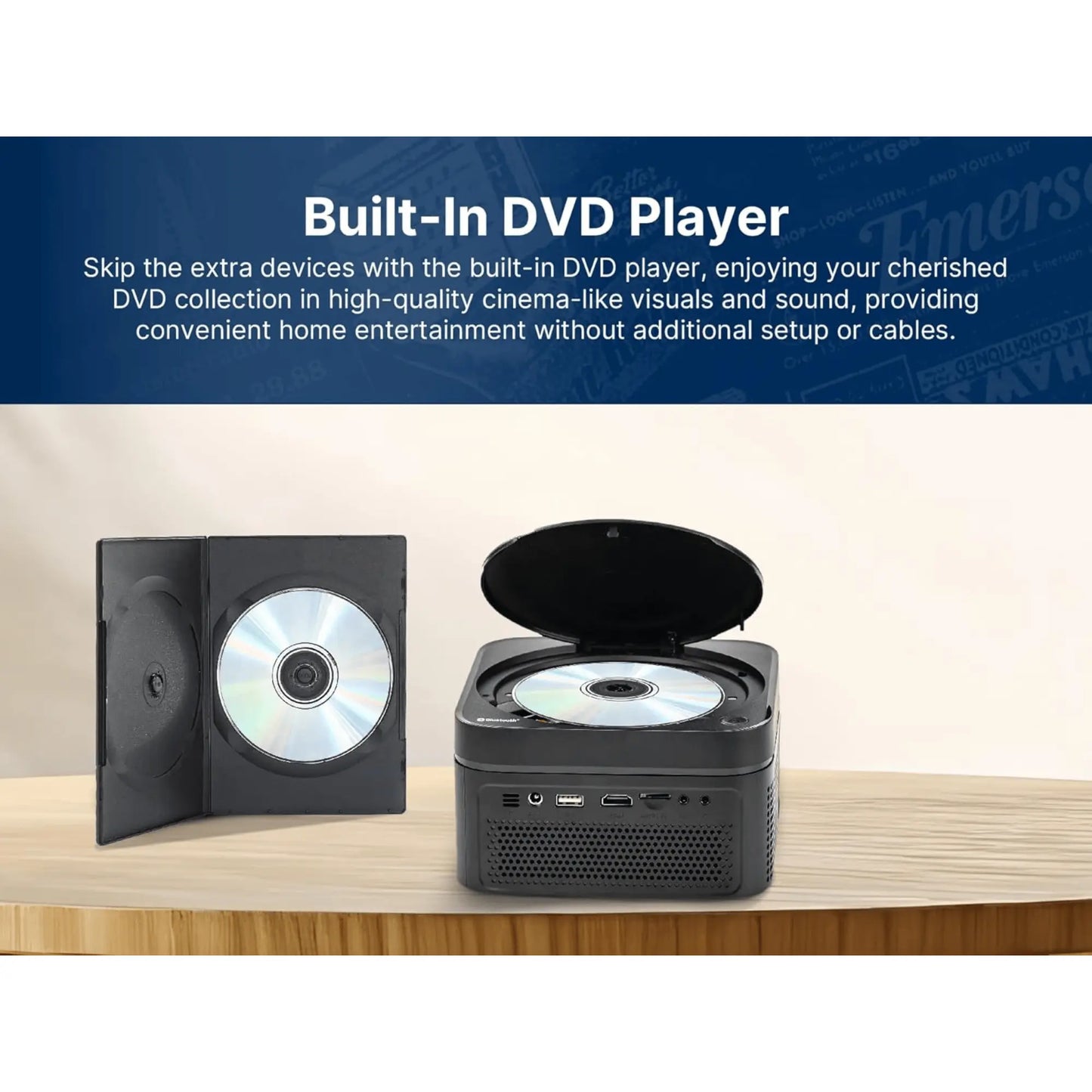 Home Theater Projector W/DVD Player Sky Iapetus