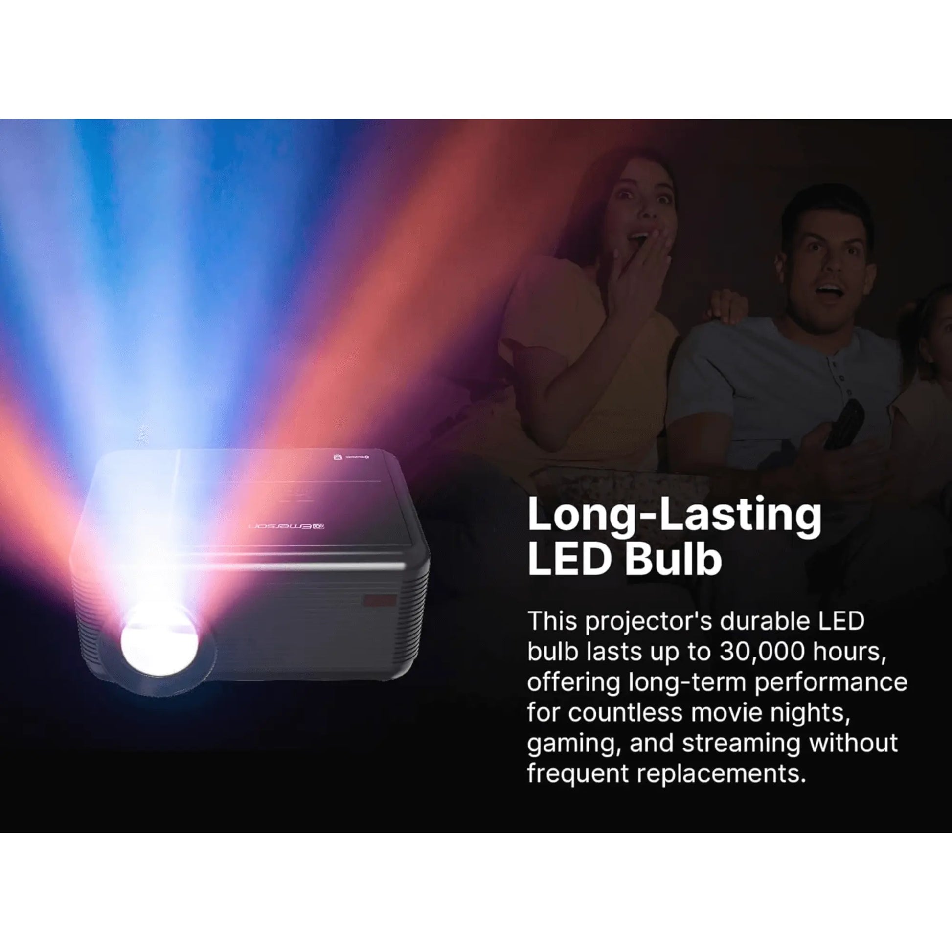 Emerson 120" Home Theater Projector Sky Iapetus