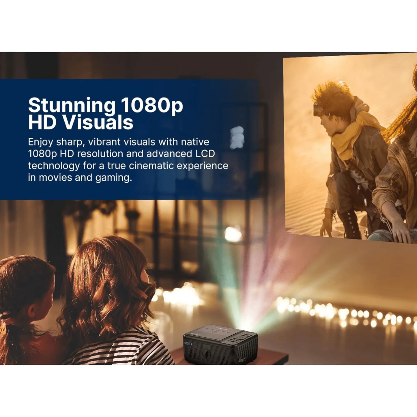 Emerson 120" Home Theater Projector Sky Iapetus