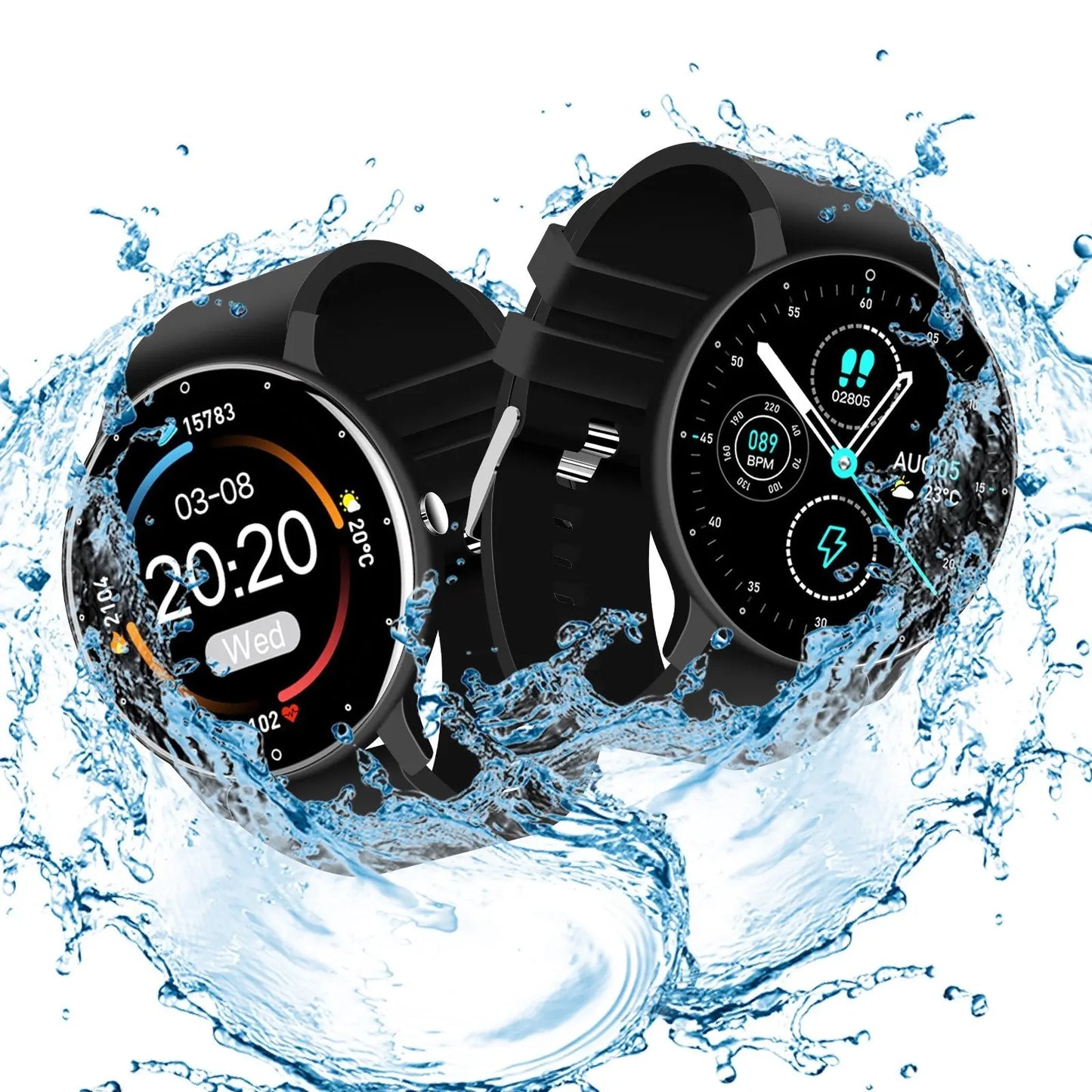 Waterproof Smart Bluetooth Watch W/Camera Pink Iolaus