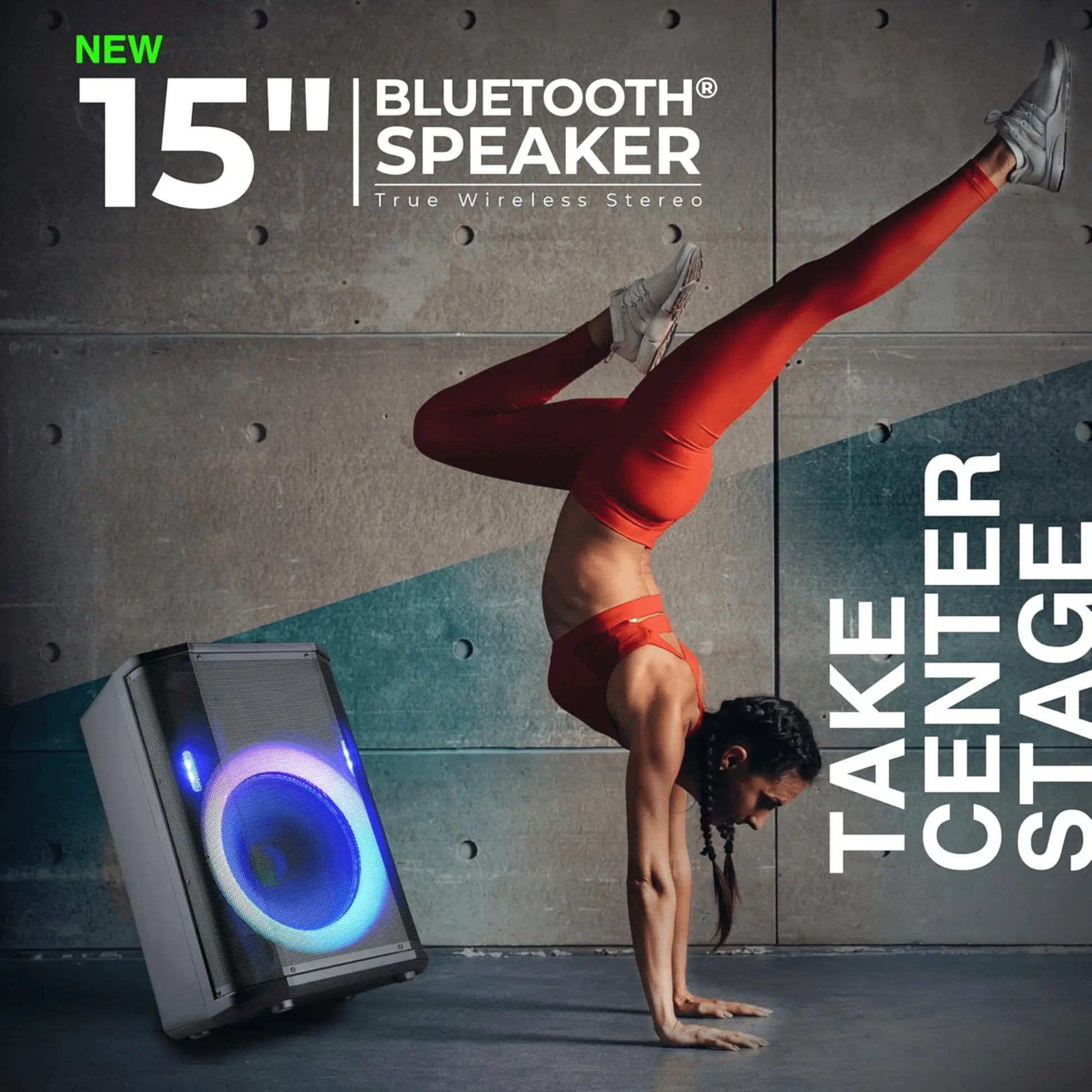 15" Portable BT Speaker Sky Iapetus