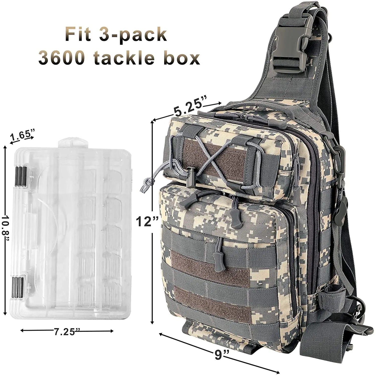 Tackle Backpack Waterproof for Storage Amethyst Osage