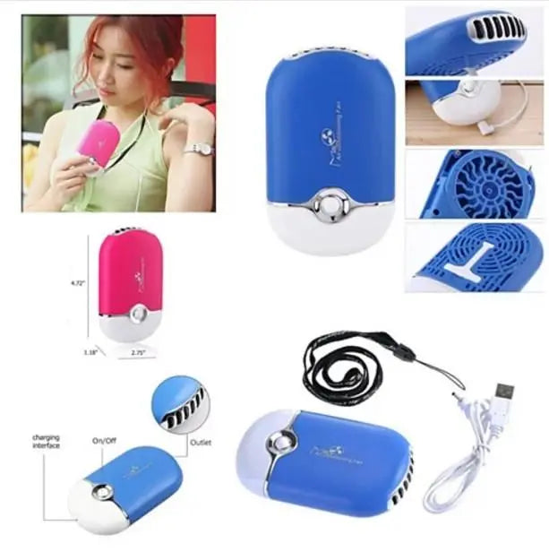 USB Powered Personal Mini Fan Salmon Lucky