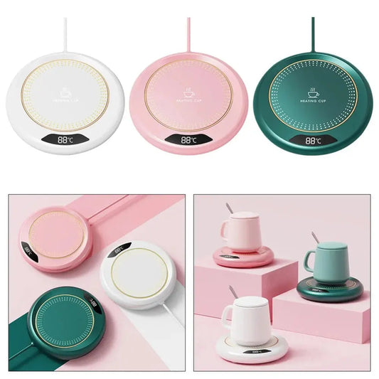 USB Coffee Mug Warmer W/Display Yellow Pandora