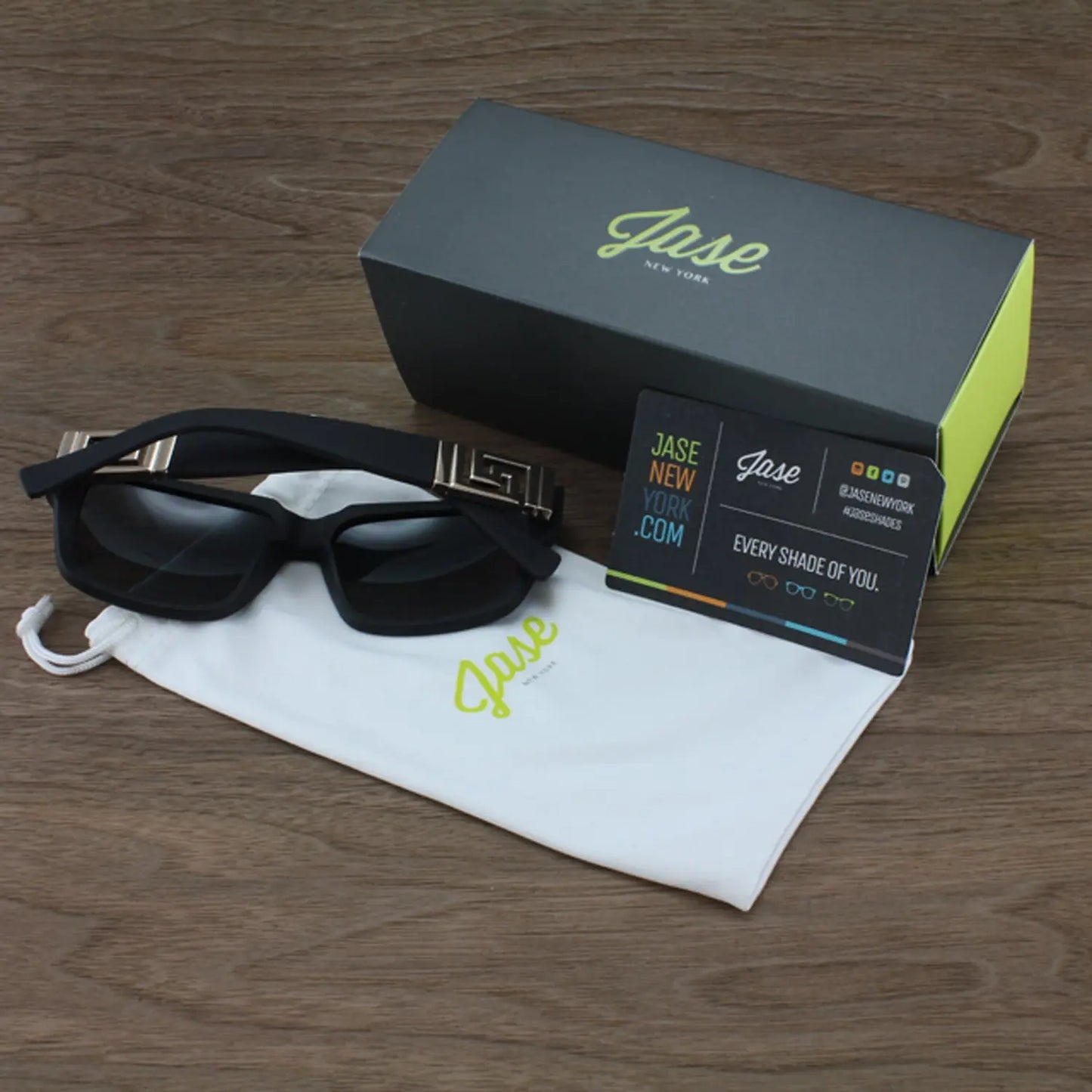 Jase New York Victor Sunglasses Mint Green Cherry