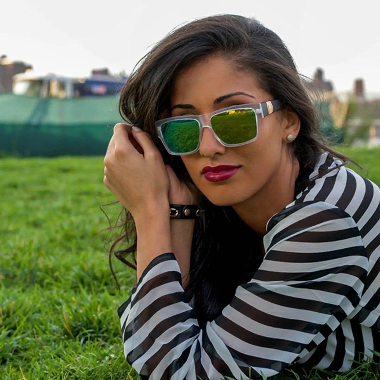 Jase New York Carter Sunglasses Mint Green Cherry