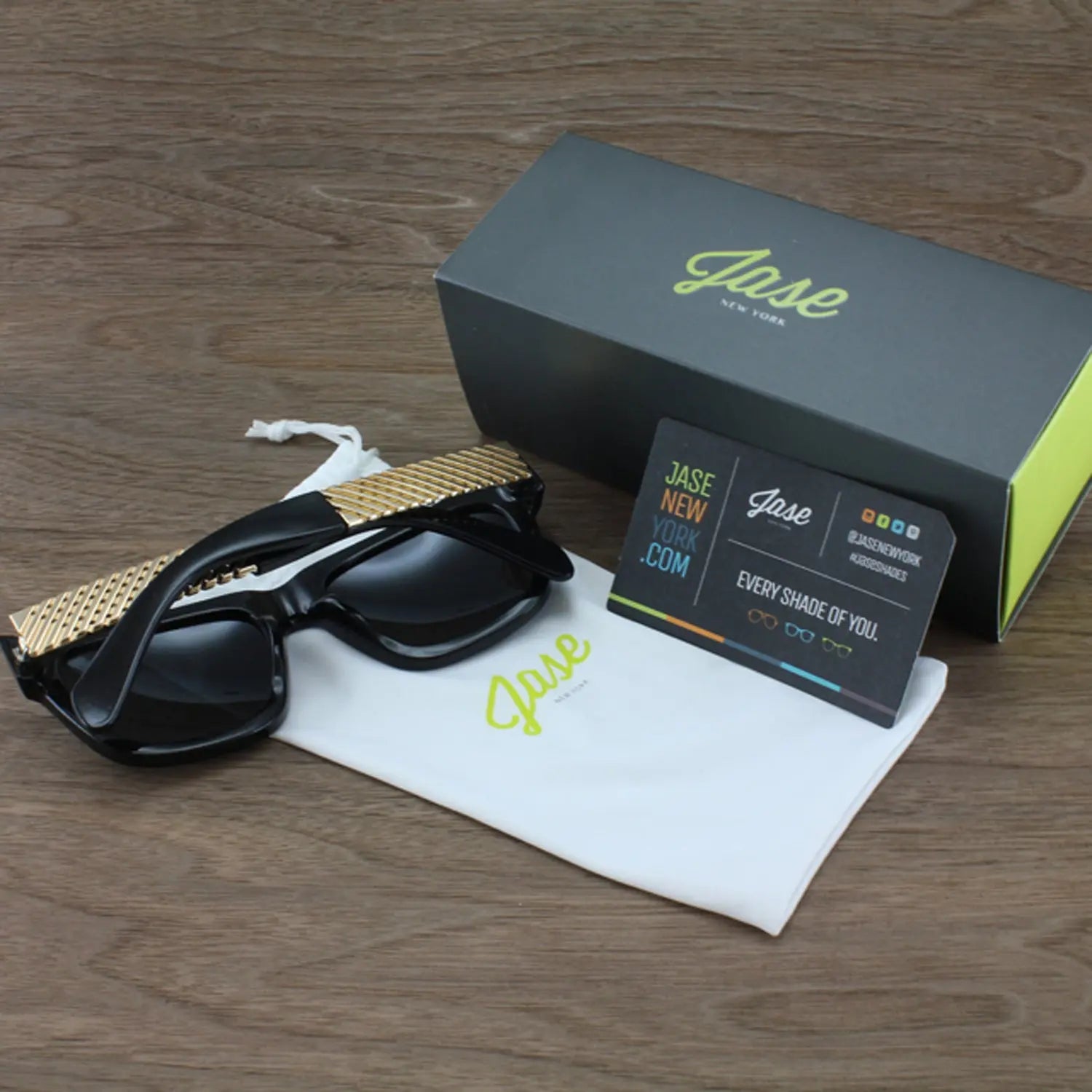 Jase New York Royce Sunglasses Mint Green Cherry