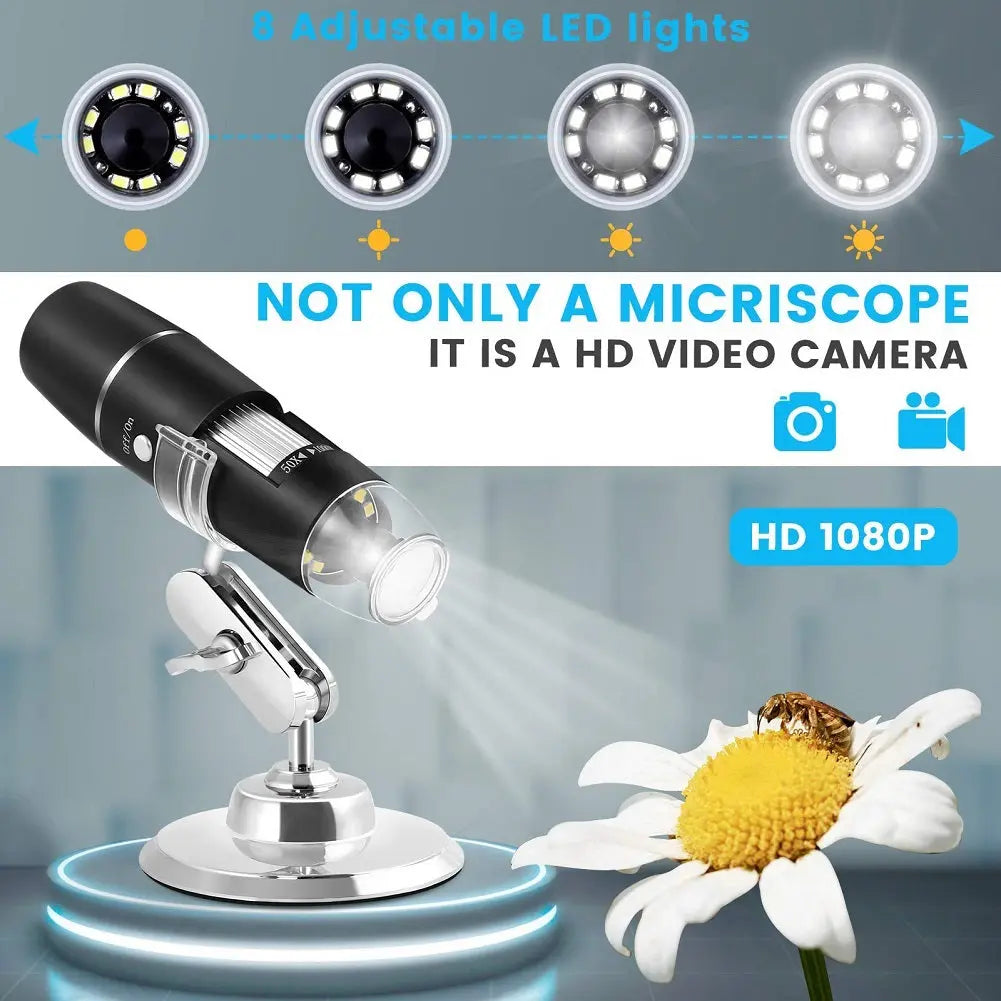 Wireless Handheld Digital Microscope Teal Simba