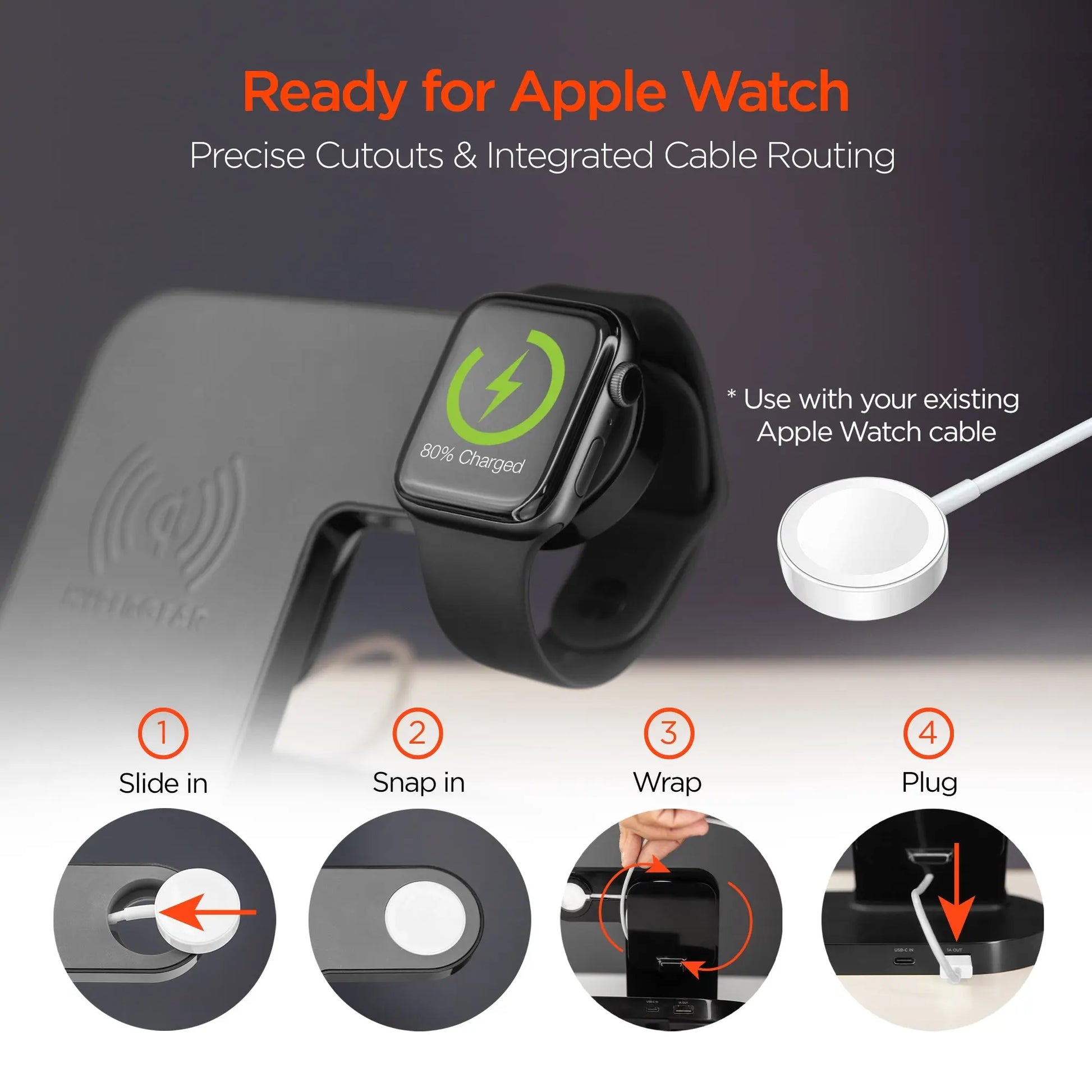 HyperGear 3-In-1 Wireless Charging Dock Sky Iapetus