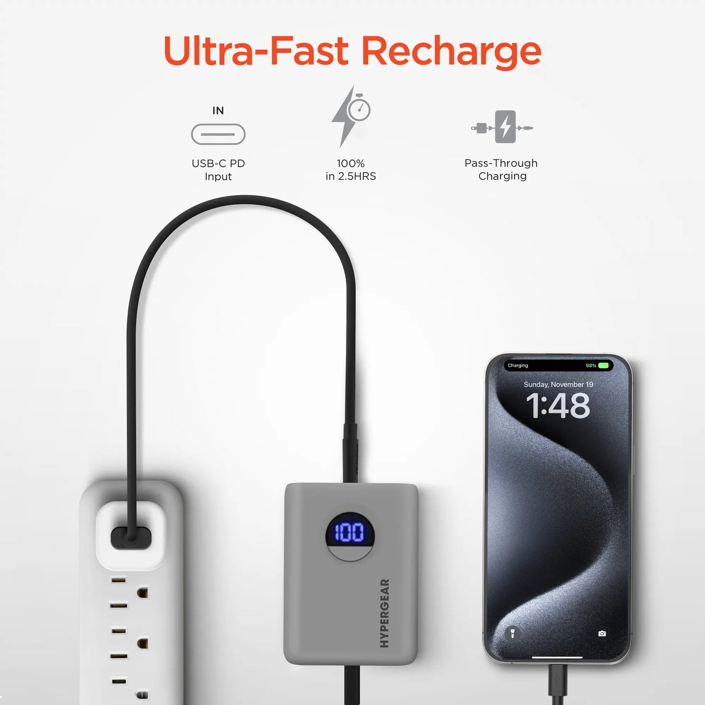 HyperGear PowerPack Power Bank Sky Iapetus