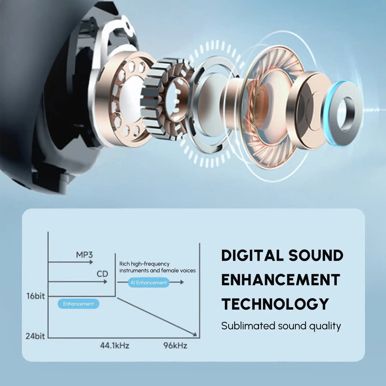 Stereo Bluetooth Earbuds Waterproof Pink Iolaus