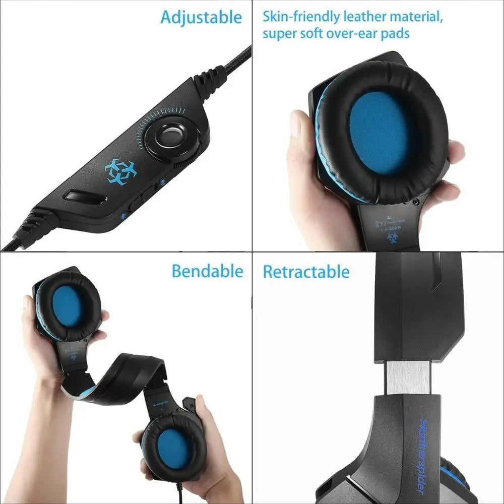 Stereo LED Gaming Headset W/Microphone Yellow Pandora