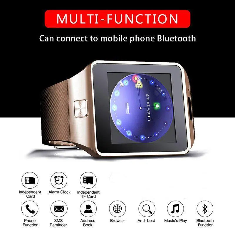 Bluetooth Android Smartwatch W/Camera Jade