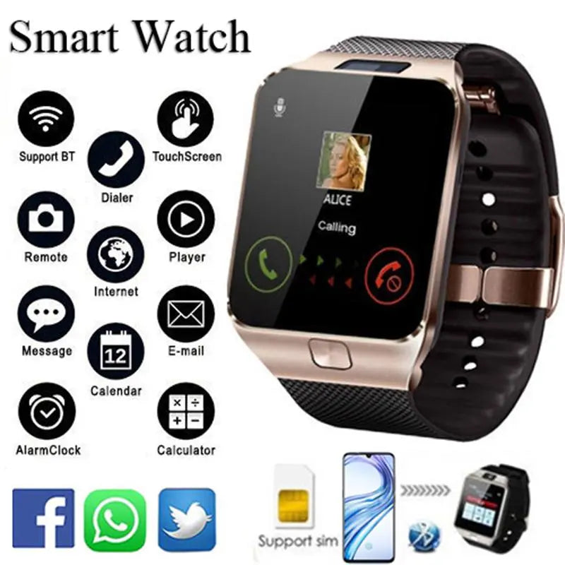 Bluetooth Android Smartwatch W/Camera Jade