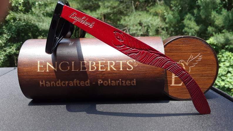 Rosewood Sunglasses With Wood Case Purple Ariadne