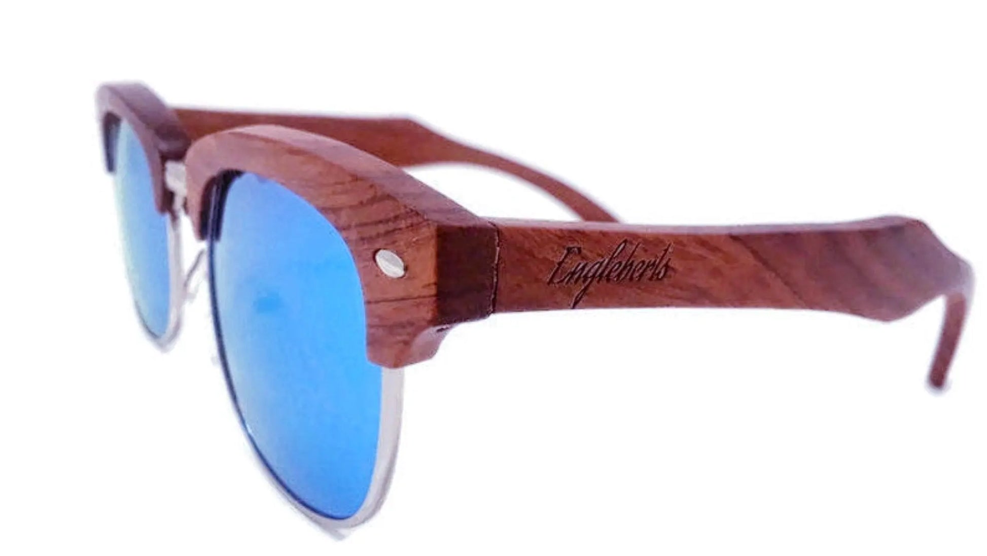 Real Brazilian Pear Wood Sunglasses Purple Ariadne